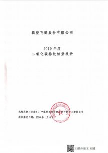 2019飞鹤二氧化碳排放核查报告